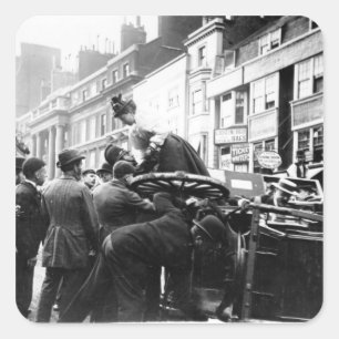 A Street Accident Square Sticker