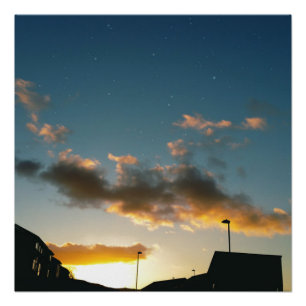 A street crowned with stars poster