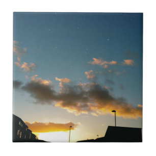 A street crowned with stars tile