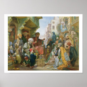 A Street in Cairo (w/c on paper) Poster