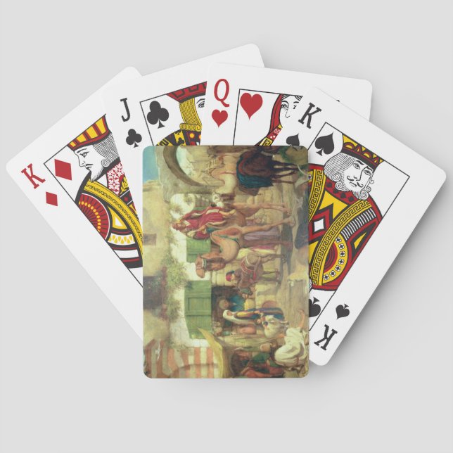 A Street in Jerusalem, 1867 Playing Cards (Back)