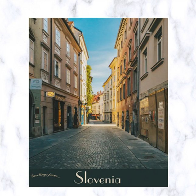 A Street in Ljubljana Slovenia Postcard (Creator Uploaded)