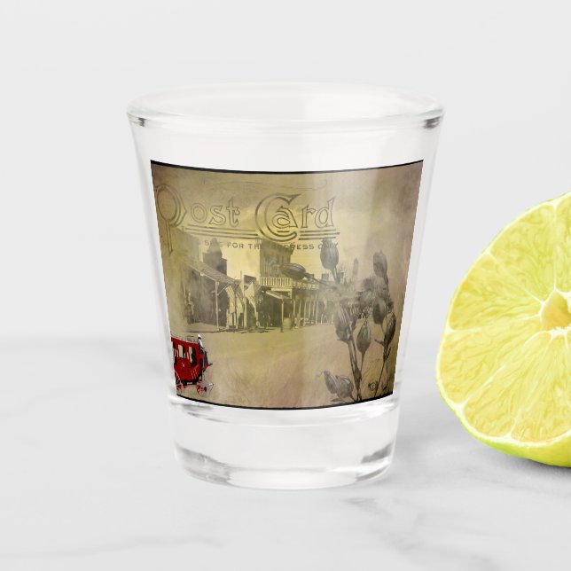 A Street in Tombstone Arizona Shot Glass (Front)