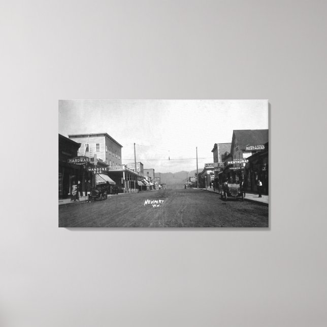 A Street Scene # 2 Canvas Print (Front)