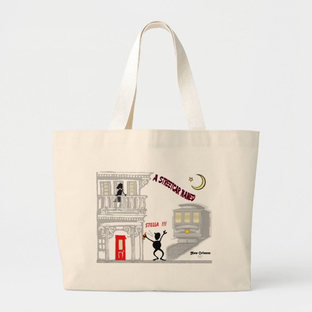 A Streetcar Named DESIRE Large Tote Bag (Front)