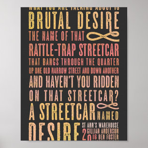 A Streetcar Named Desire Quote 1 Poster