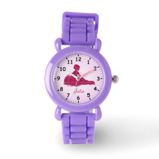 A Striking and Glittery Ballerina Personalise Watch