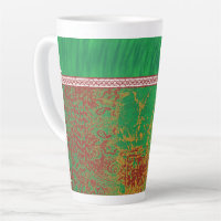 A striking Indian-style scarf with a blend of gree