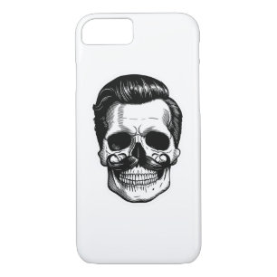 A strikingly detailed pop art sticker of a skul... iPhone 8/7 case