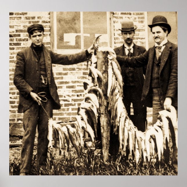 A Stringer Full of Fish A Fine Catch for the Day Poster (Front)