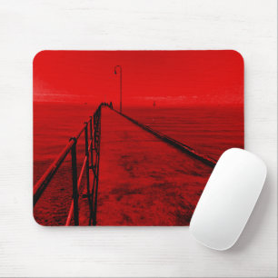 A stroll along the pier at the seaside mouse mat