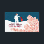 A stroll with Snowman, Christmas Party Ticket Enclosure Card<br><div class="desc">A stroll with Snowman,  Christmas Party Ticket Invitation Cards by The Business Card Store. Great for all kinds of festive events. Christmas Dinners,  Office Parties,  Restaurant Events,  Weddings,  Birthdays,  E.T.C</div>