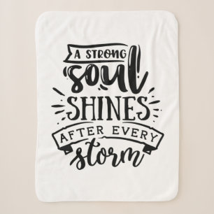 A strong soul shines after sherpa blanket