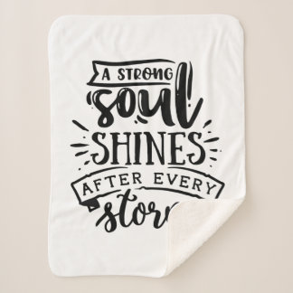 A strong soul shines after sherpa blanket