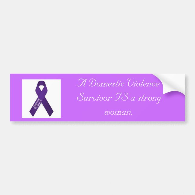A strong woman bumper sticker (Front)