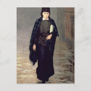 A Student, 1883 Postcard