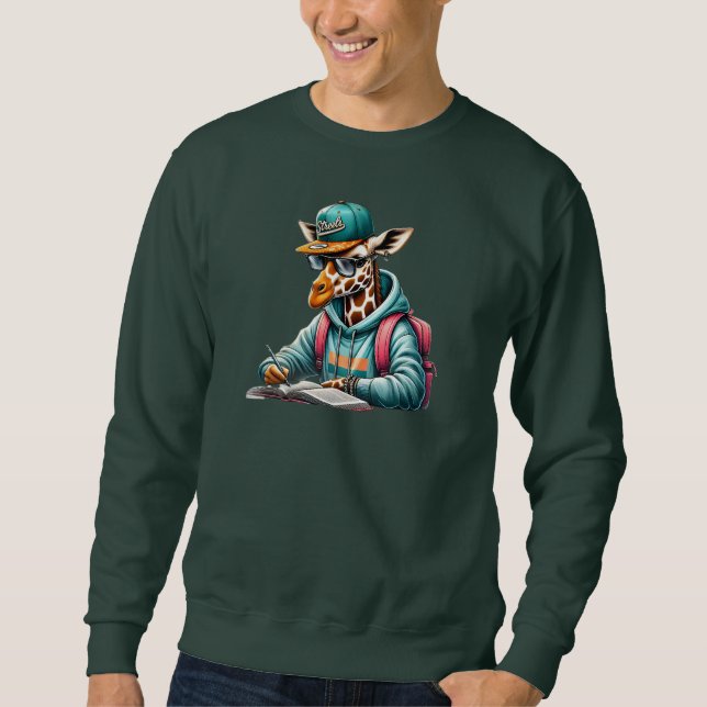 A studious giraffe2 sweatshirt (Front)