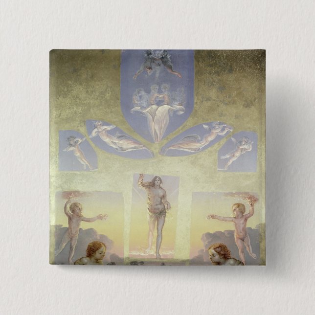 A study for the second version of 'The 15 Cm Square Badge (Front)