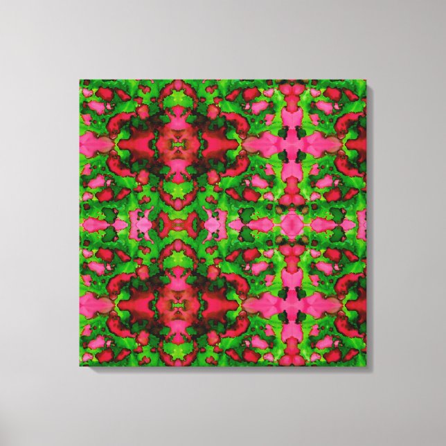 A Study in Pink & Green Canvas Print (Front)