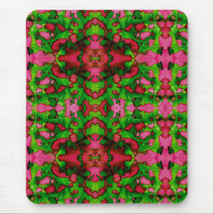 A Study in Pink & Green Mouse Mat