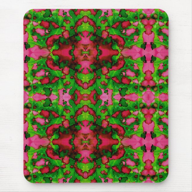 A Study in Pink & Green Mouse Mat (Front)
