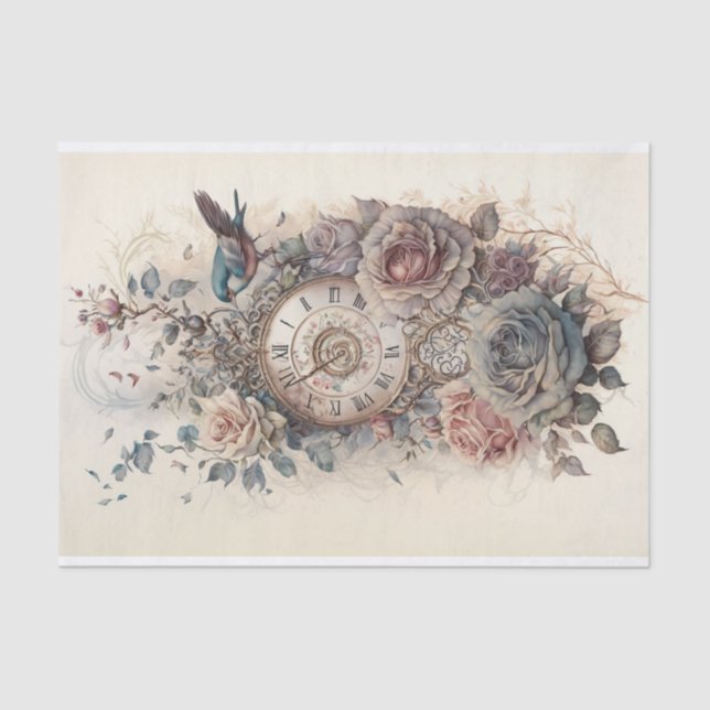 A Study in Roses and Time 3 Tissue Paper (Front)