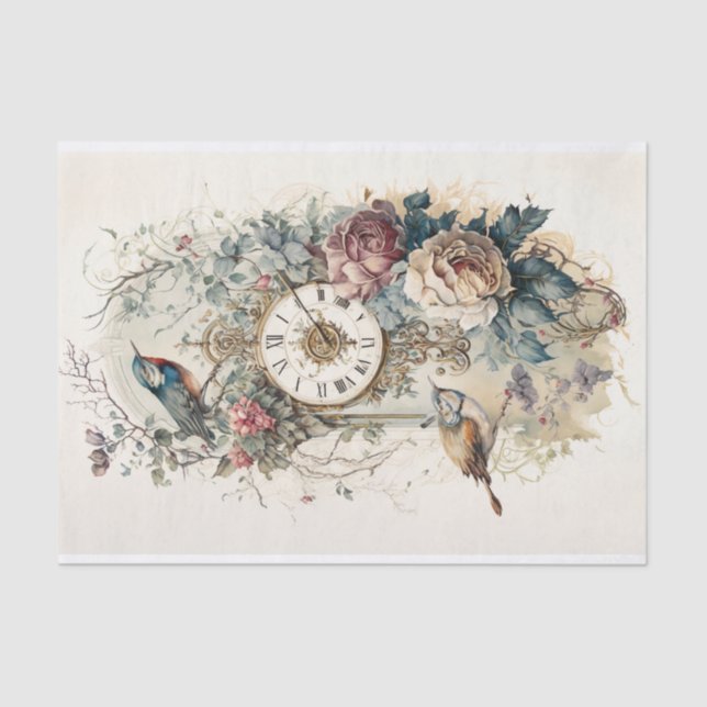 A Study in Roses and Time 5 Tissue Paper (Front)