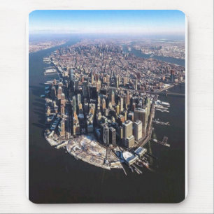 A Stunning Aerial View of New York City from Above Mouse Mat