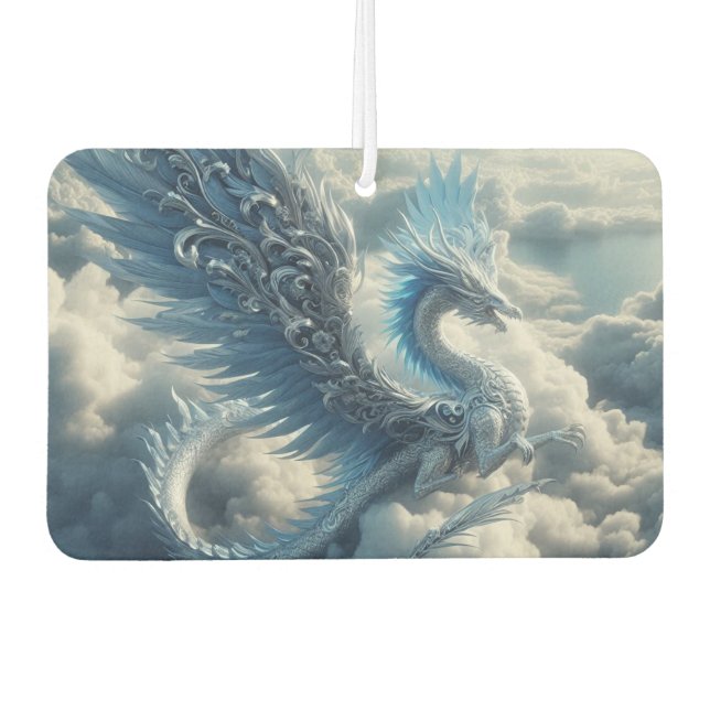 A Stunning Dragon Surrounded by Clouds  Car Air Freshener (Front)