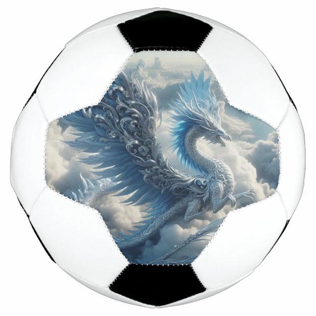 A Stunning Dragon Surrounded by Clouds  Football (Front)