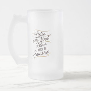 A stunning piece of word art featuring a harmon frosted glass beer mug