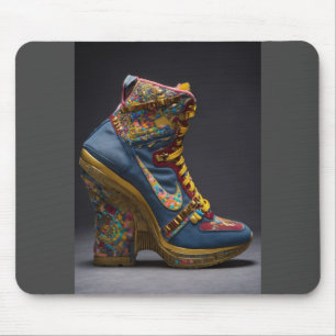 A stunning shoe mouse mat