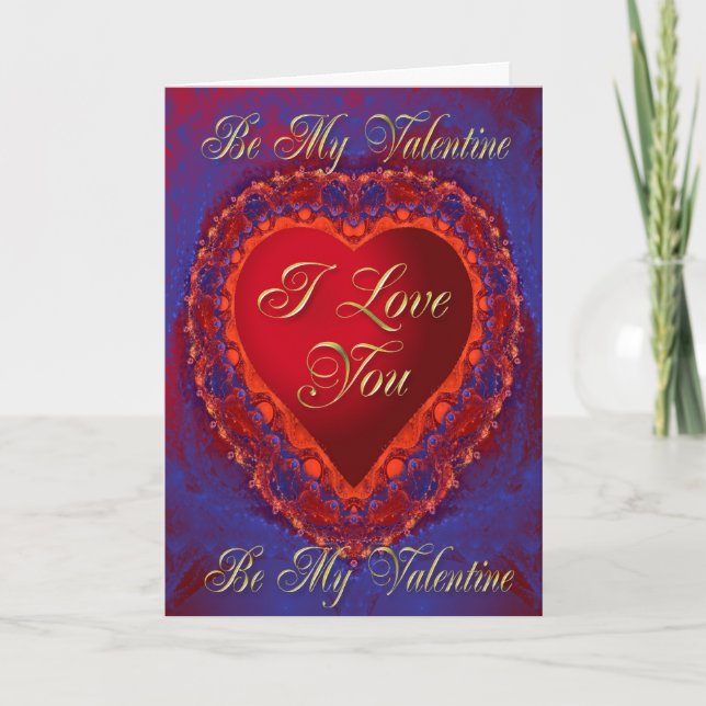 A stunning Valentine's card. Holiday Card (Front)