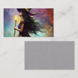 A Stunningly Realistic Witch Triptych Business Card