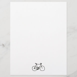a stylised black bicycle