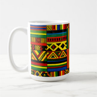 A stylised interpretation of "Kente" print Coffee Mug