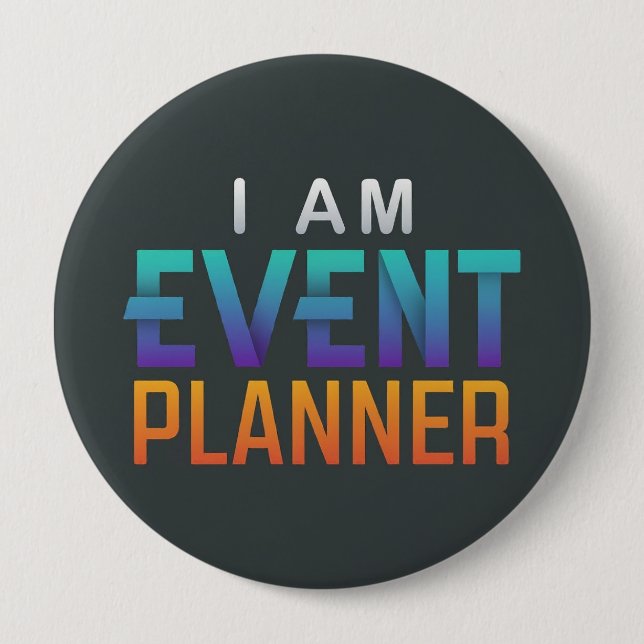 A Stylish and Professional Element Round 10 Cm Round Badge (Front)