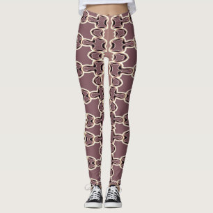 A stylish brown colour "Ratti_Creative_Arts"   Leggings
