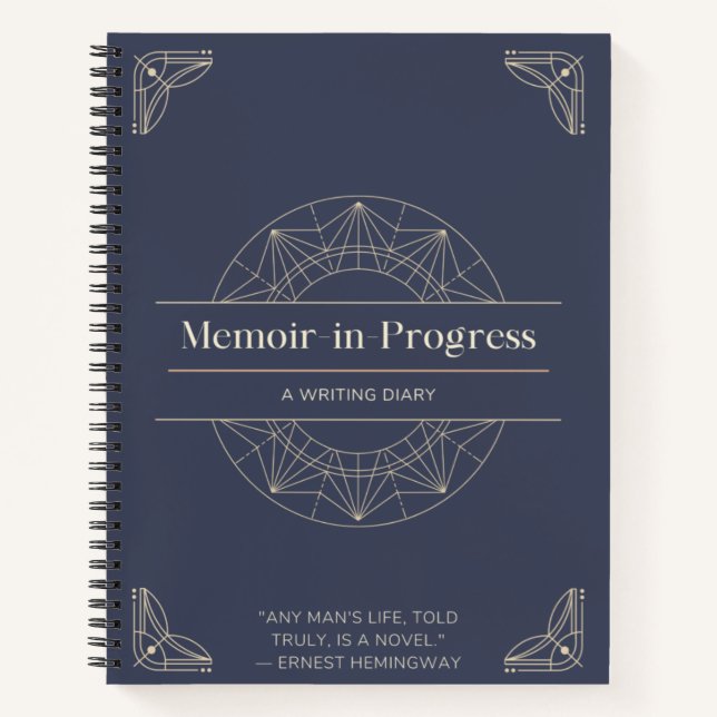 A stylish diary to begin your memoirs and thoughts notebook (Front)