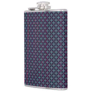A stylish flask with a geometric pattern