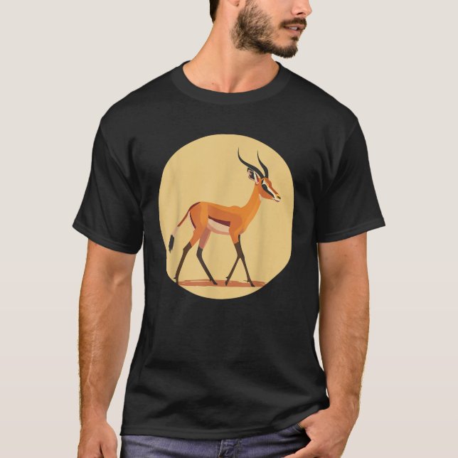 A stylish gazelle costume for wildlife and safari  T-Shirt (Front)