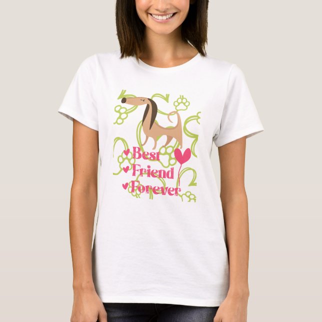 A stylish T-shirt for dog lovers. (Front)