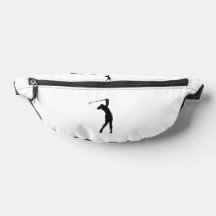 A stylish waist bag with a golf-inspired design