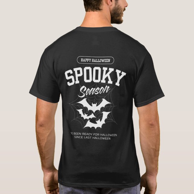 A stylish witch on a Halloween night T-Shirt (Back)