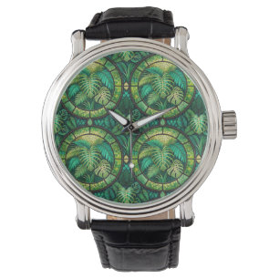 A stylish wristwatch with a round face