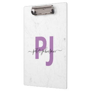 A Stylish Writing Companion White Marble Clipboard