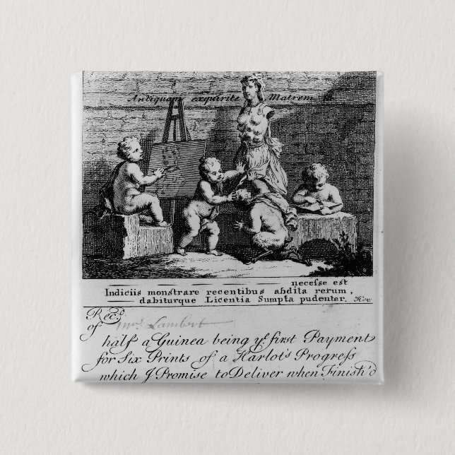 A Subscription Ticket for 'A Harlot's 15 Cm Square Badge (Front)
