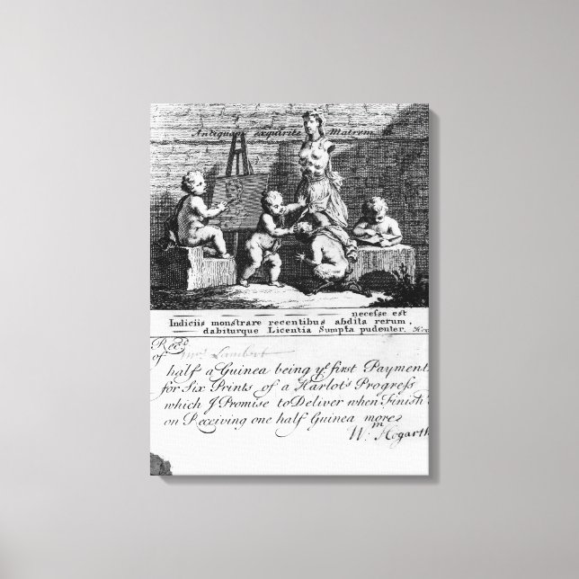 A Subscription Ticket for 'A Harlot's Canvas Print (Front)