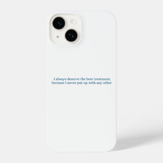 A subtle reminder not to text your ex iPhone case (Back)