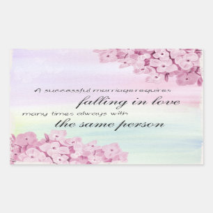 "A successful marriage.." quote Sticker
